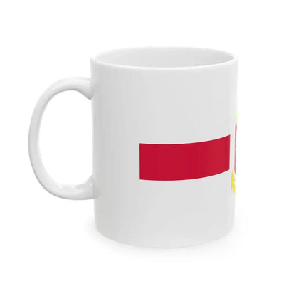 POL service flag red (Poland) White Coffee Mug - Go Mug Yourself
