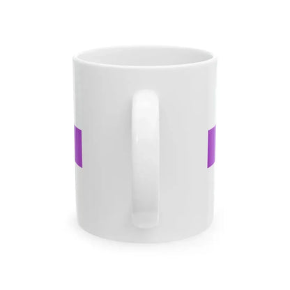 POL service flag violet (Poland) White Coffee Mug - Go Mug Yourself