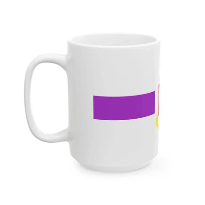POL service flag violet (Poland) White Coffee Mug - Go Mug Yourself