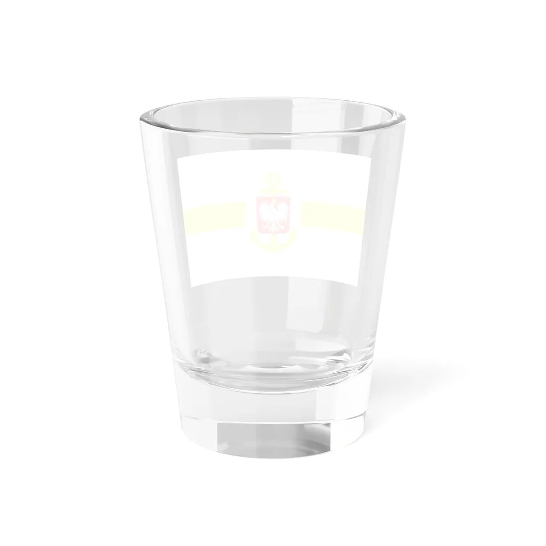 POL service flag yellow (Poland) Shot Glass 1.5oz - Go Mug Yourself