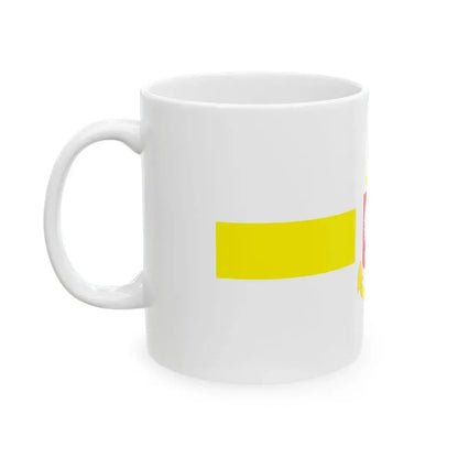 POL service flag yellow (Poland) White Coffee Mug - Go Mug Yourself
