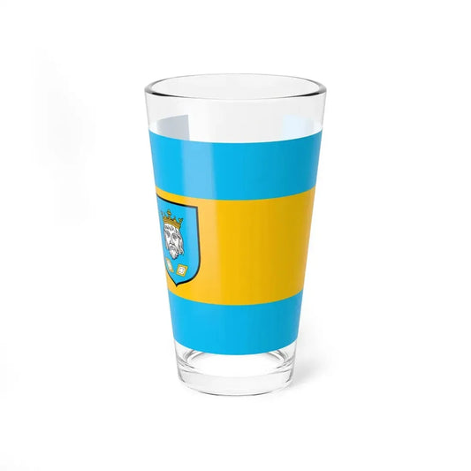 POL Szamotuły flag (Poland) Pint Glass 16oz 16oz - Go Mug Yourself