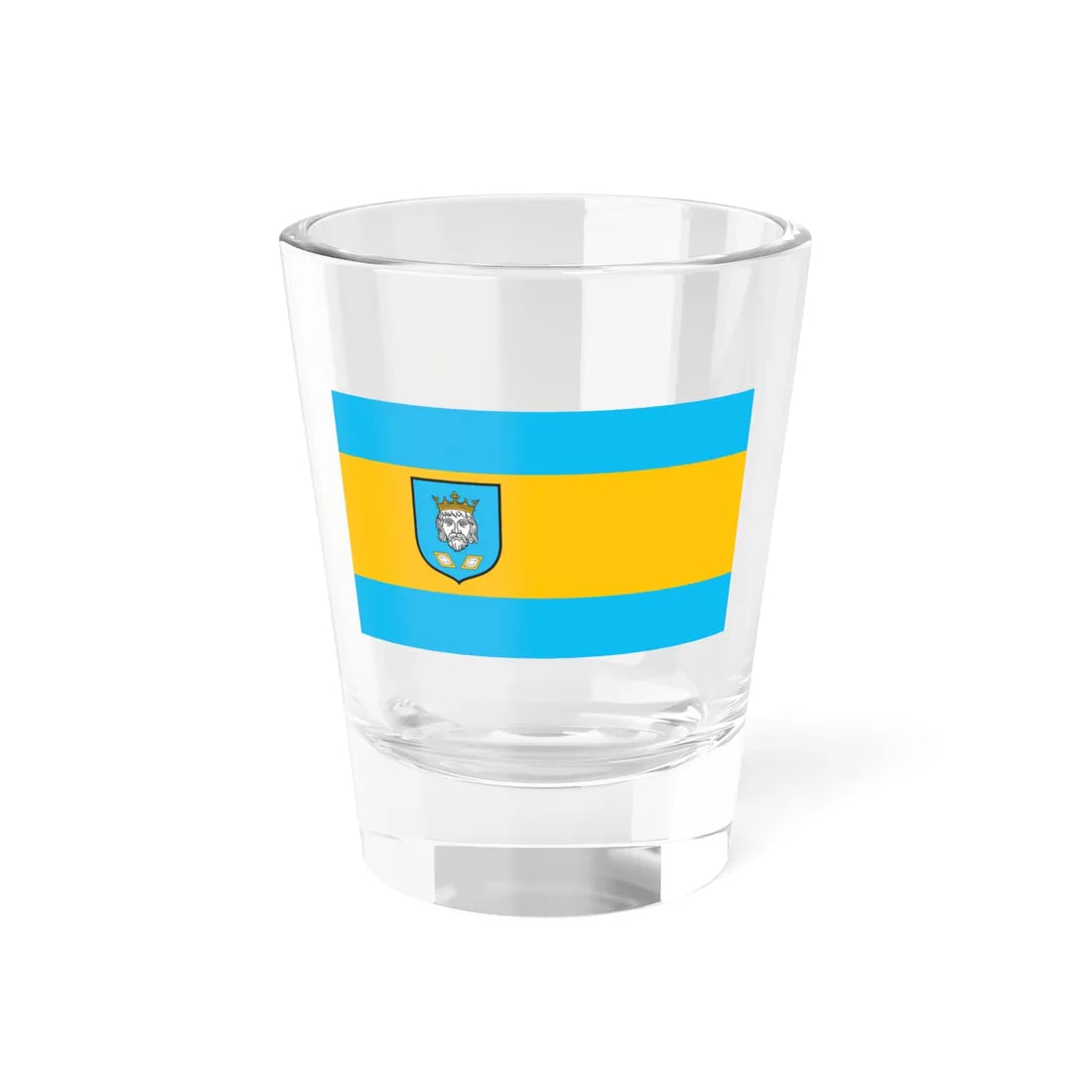 POL Szamotuły flag (Poland) Shot Glass 1.5oz 1.5oz - Go Mug Yourself
