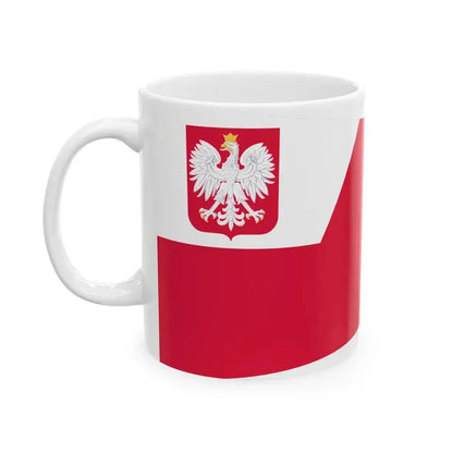 POL szef sztabu rank flag (Poland) White Coffee Mug - Go Mug Yourself