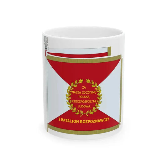 POL Sztandar 2 BR Strona Lewa (Poland) White Coffee Mug 11oz - Go Mug Yourself
