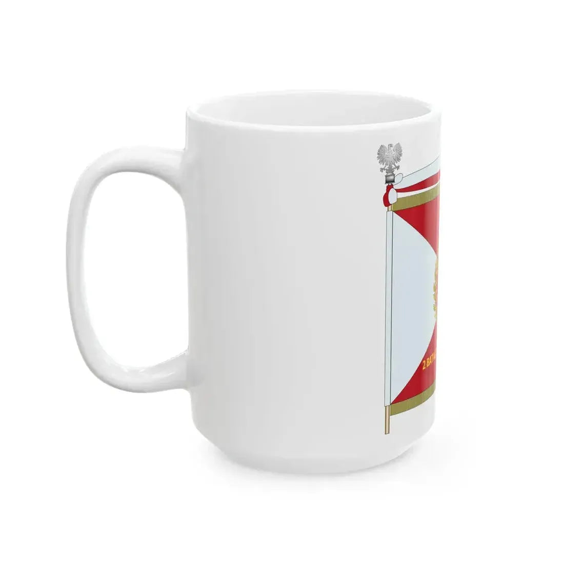 POL Sztandar 2 BR Strona Lewa (Poland) White Coffee Mug - Go Mug Yourself