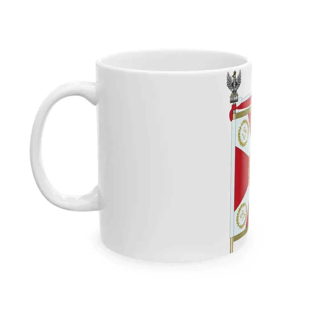 POL Sztandar 37 PP Strona Prawa (Poland) White Coffee Mug - Go Mug Yourself