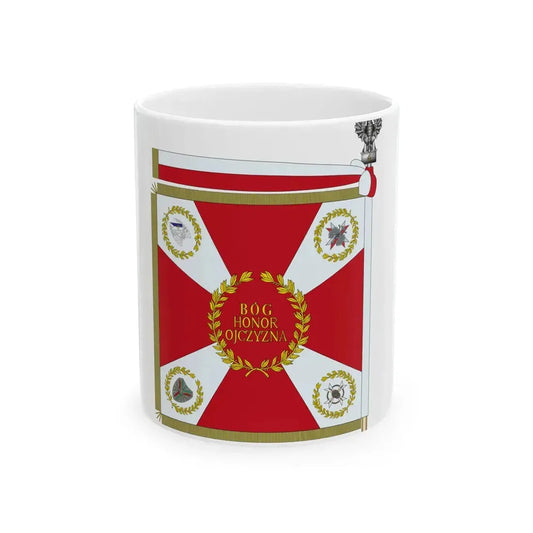 POL Sztandar 4 BKPanc Strona Lewa (Poland) White Coffee Mug 11oz - Go Mug Yourself