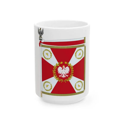 POL Sztandar 4 BKPanc Strona Prawa (Poland) White Coffee Mug 15oz - Go Mug Yourself