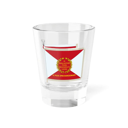 POL Sztandar 41 PZ Strona Lewa (Poland) Shot Glass 1.5oz 1.5oz - Go Mug Yourself