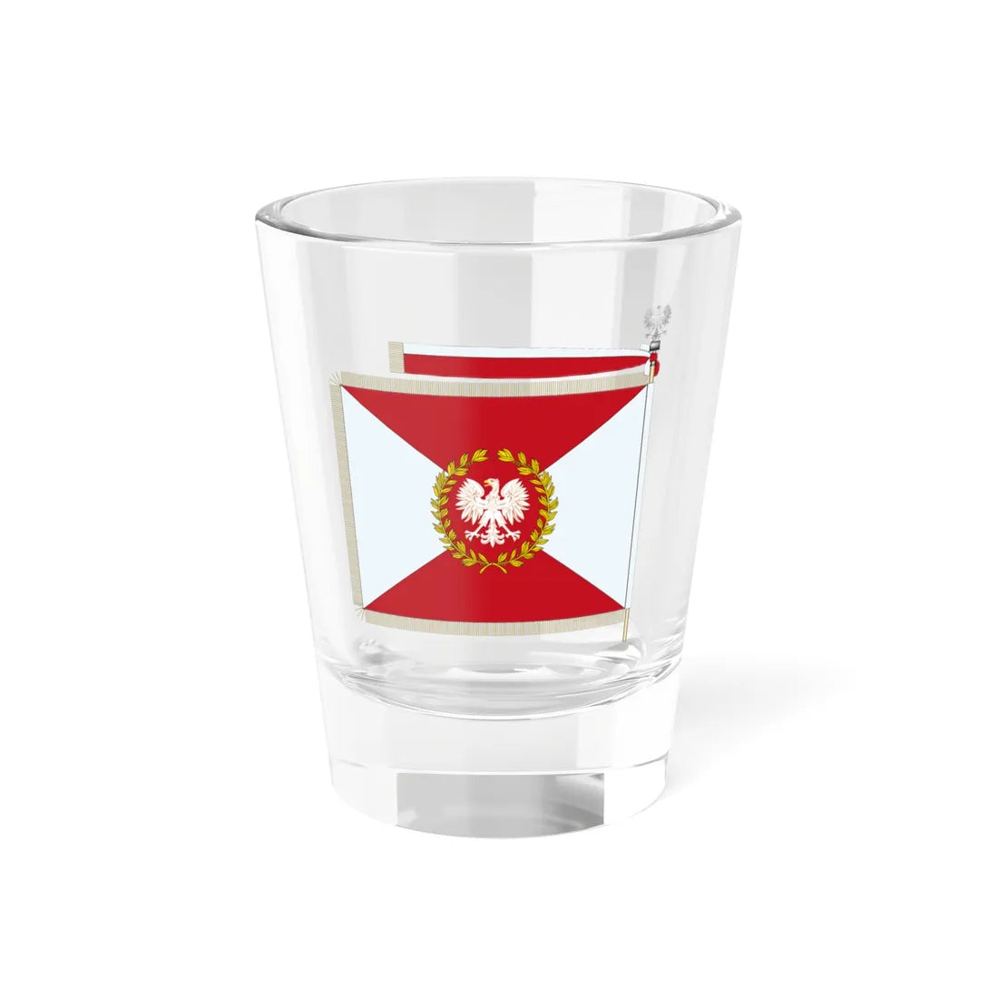 POL Sztandar wz 1955 Strona Prawa (Poland) Shot Glass 1.5oz 1.5oz - Go Mug Yourself