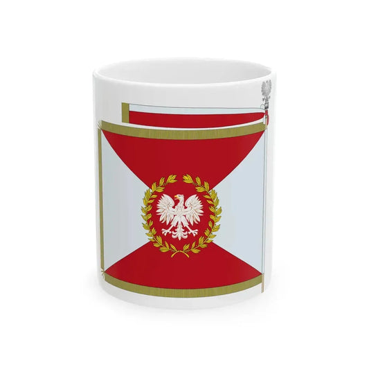POL Sztandar wz 1955 Strona Prawa (Poland) White Coffee Mug 11oz - Go Mug Yourself