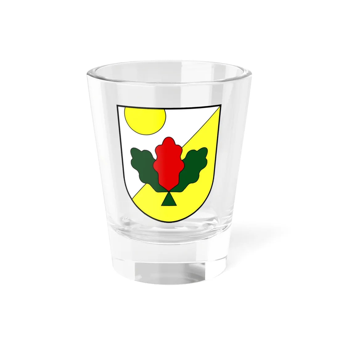 POL Warsaw district Wesola COA (Poland) (Coat of Arms) Shot Glass 1.5oz 1.5oz - Go Mug Yourself