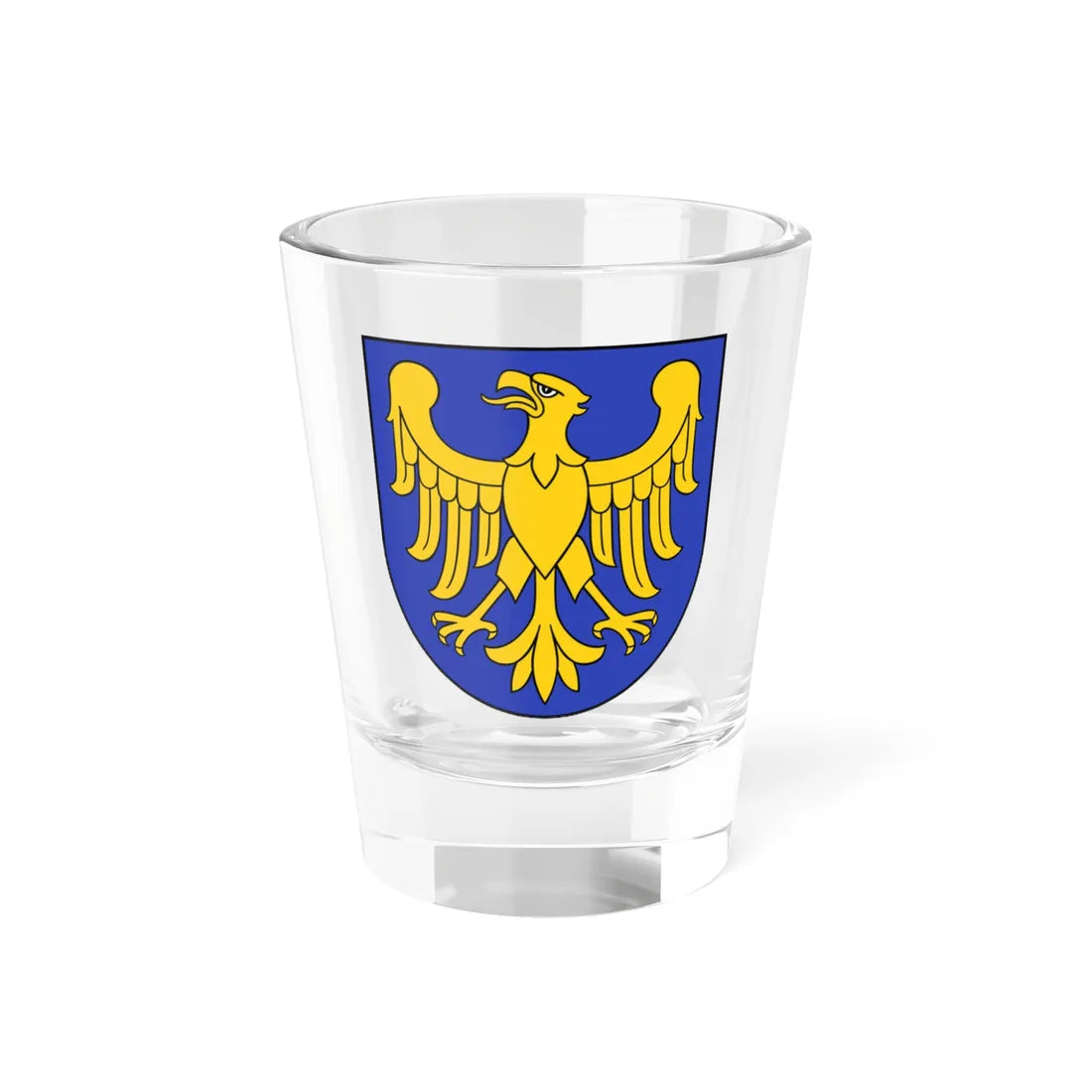 POL województwo śląskie COA (Poland) (Coat of Arms) Shot Glass 1.5oz - Go Mug Yourself