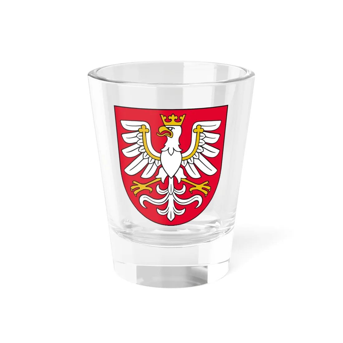 POL województwo małopolskie COA (Poland) (Coat of Arms) Shot Glass 1.5oz 1.5oz - Go Mug Yourself