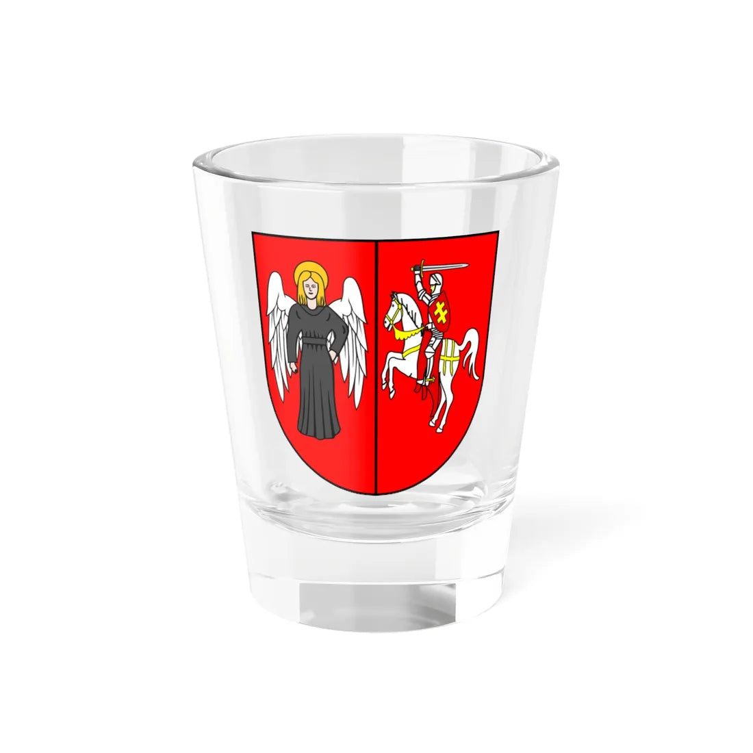 POL województwo nowogródzkie II RP COA (Belarus) (Coat of Arms) Shot Glass 1.5oz 1.5oz - Go Mug Yourself