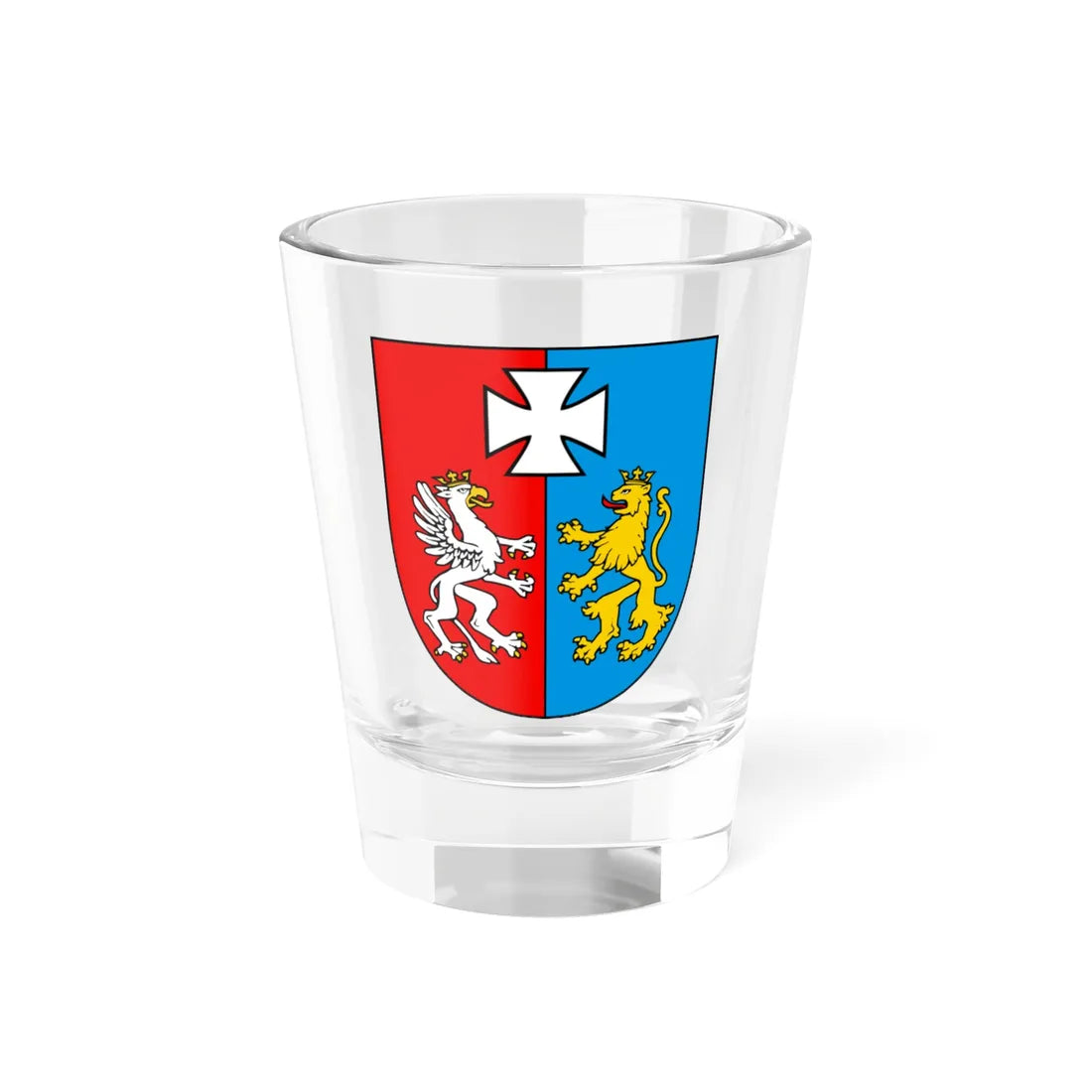 POL województwo podkarpackie COA (Poland) (Coat of Arms) Shot Glass 1.5oz 1.5oz - Go Mug Yourself