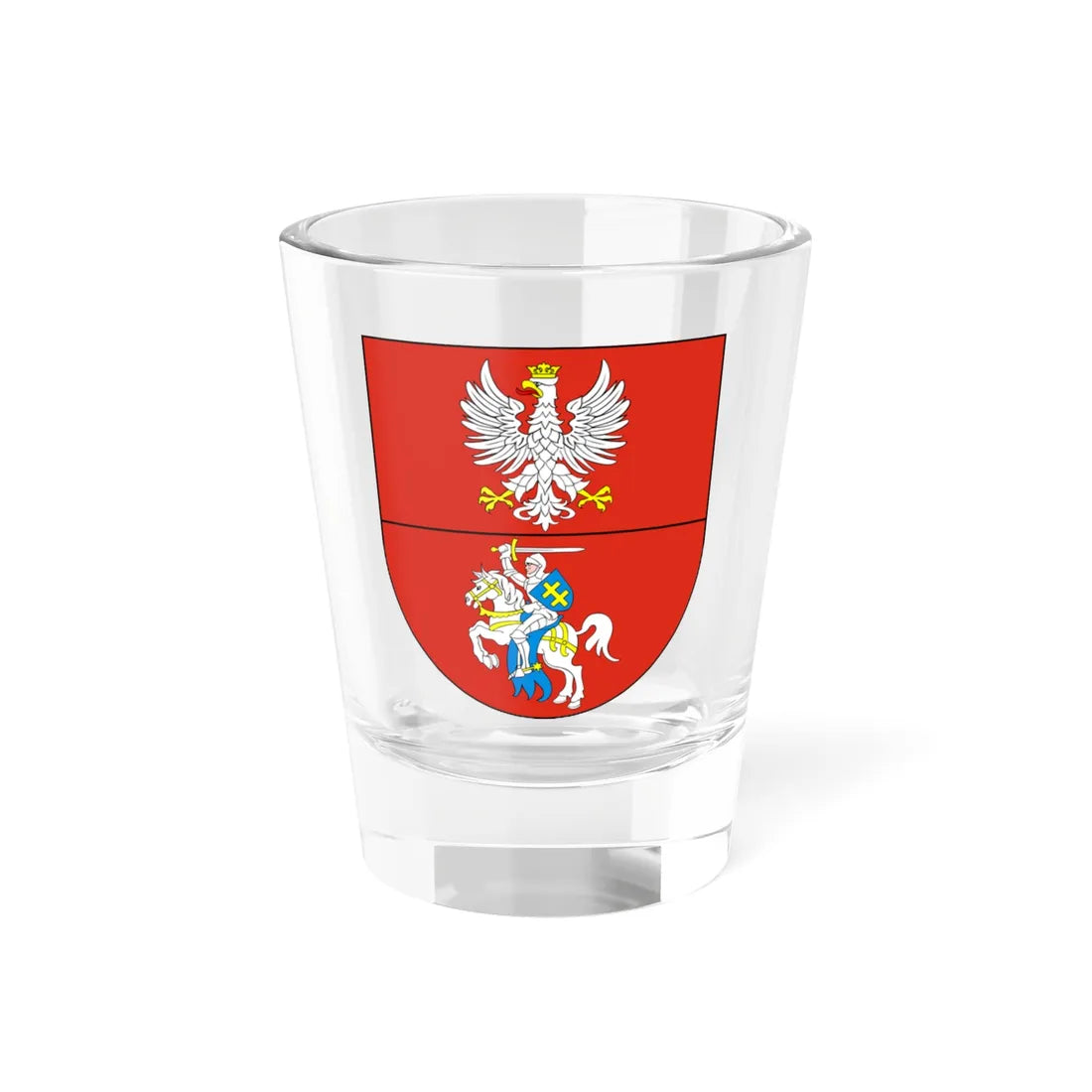 POL województwo podlaskie COA (Poland) (Coat of Arms) Shot Glass 1.5oz 1.5oz - Go Mug Yourself