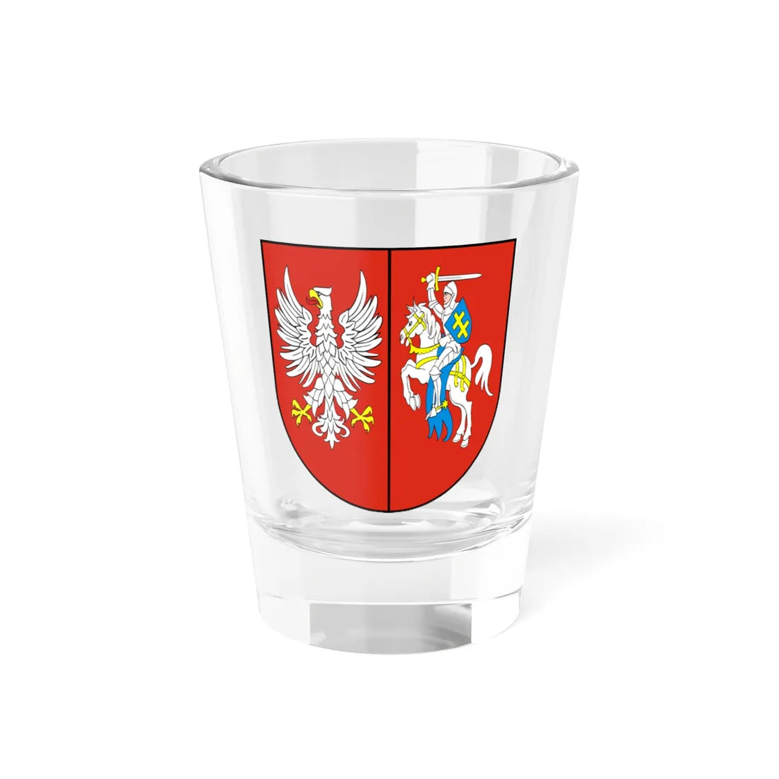 POL województwo podlaskie IRP COA alt (Belarus) (Coat of Arms) Shot Glass 1.5oz 1.5oz - Go Mug Yourself