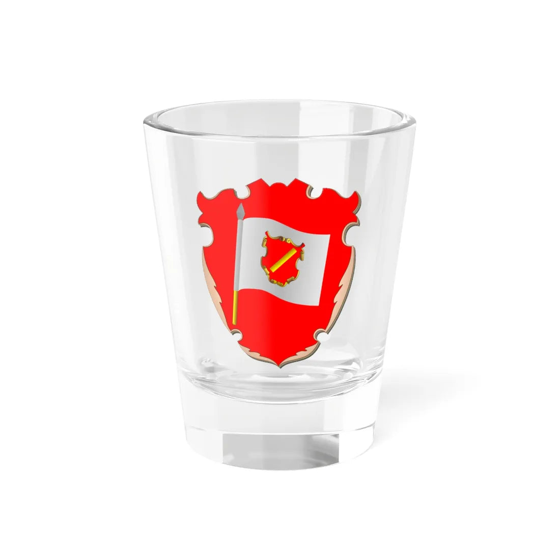 POL województwo smoleńskie IRP COA (Lithuania) (Coat of Arms) Shot Glass 1.5oz 1.5oz - Go Mug Yourself