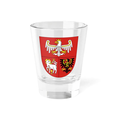 POL województwo warmińsko-mazurskie COA (Poland) (Coat of Arms) Shot Glass 1.5oz 1.5oz - Go Mug Yourself