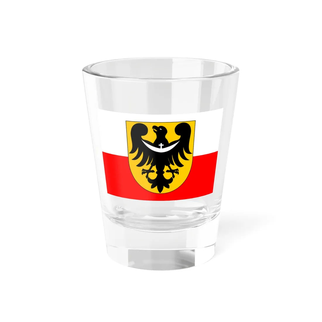 POL wojewodztwo dolnoslaskie flag 2001 - 2008 incorrect (Poland) Shot Glass 1.5oz 1.5oz - Go Mug Yourself