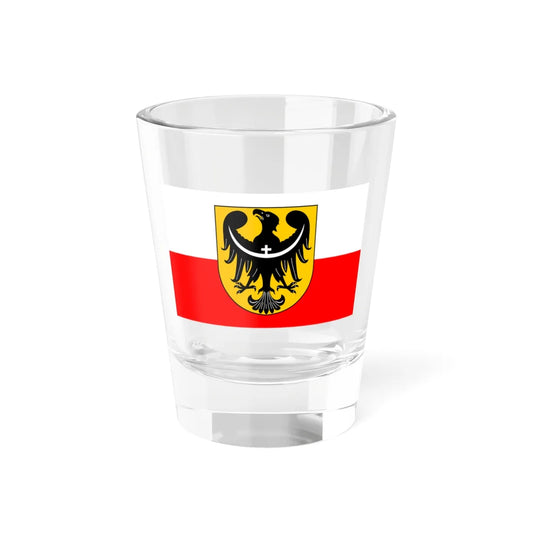 POL wojewodztwo dolnoslaskie flag 2001 - 2008 (Poland) Shot Glass 1.5oz 1.5oz - Go Mug Yourself