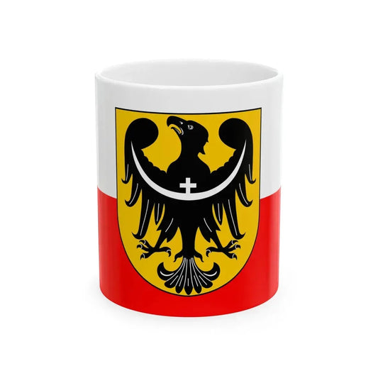 POL wojewodztwo dolnoslaskie flag 2001 - 2008 (Poland) White Coffee Mug 11oz - Go Mug Yourself