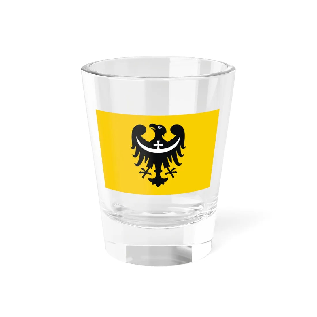 POL wojewodztwo dolnoslaskie flag (Poland) Shot Glass 1.5oz 1.5oz - Go Mug Yourself
