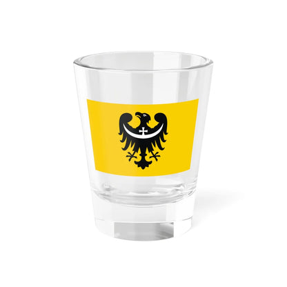 POL wojewodztwo dolnoslaskie flag (Poland) Shot Glass 1.5oz 1.5oz - Go Mug Yourself