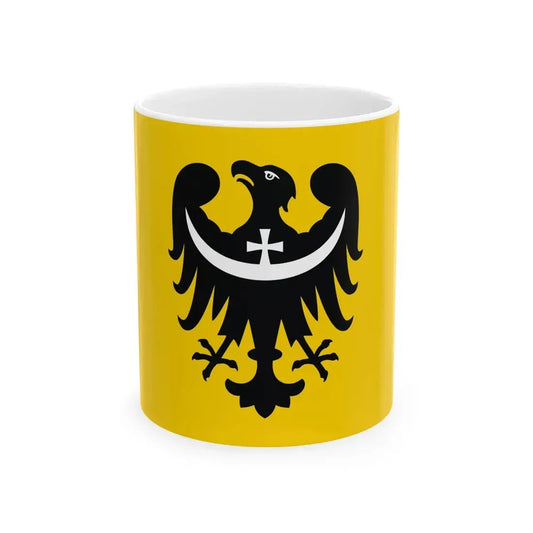 POL wojewodztwo dolnoslaskie flag (Poland) White Coffee Mug 11oz - Go Mug Yourself