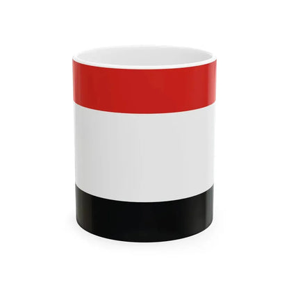 POL wojewodztwo kujawsko-pomorskie flag (Poland) White Coffee Mug 11oz - Go Mug Yourself