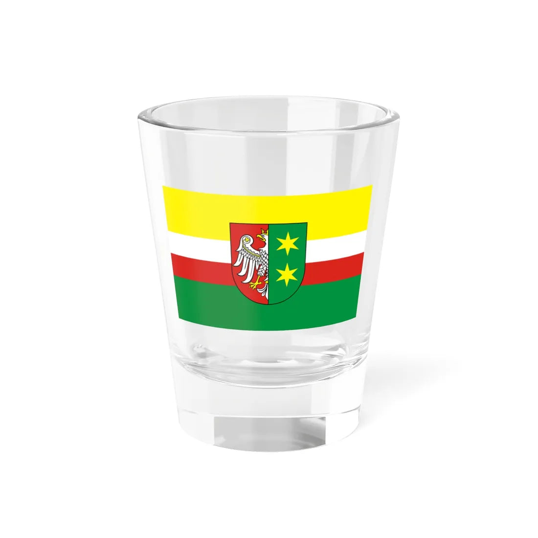 POL wojewodztwo lubuskie flag formal (Poland) Shot Glass 1.5oz 1.5oz - Go Mug Yourself