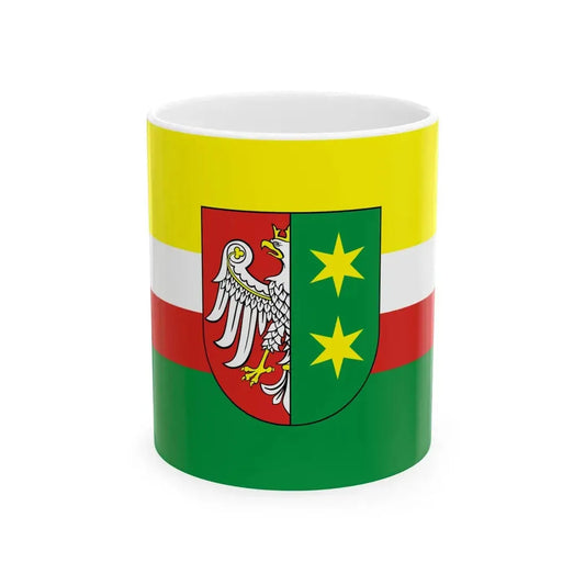POL wojewodztwo lubuskie flag formal (Poland) White Coffee Mug 11oz - Go Mug Yourself
