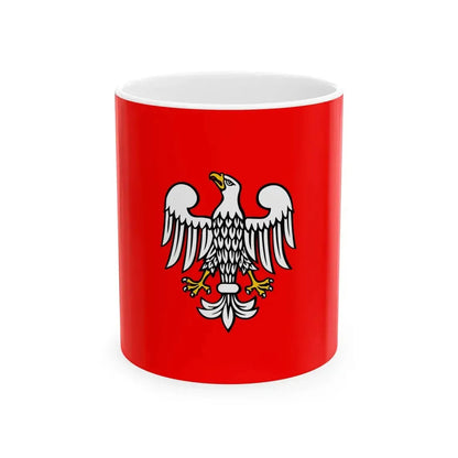 POL wojewodztwo mazowieckie flag 2002 - 2006 (Poland) White Coffee Mug 11oz - Go Mug Yourself
