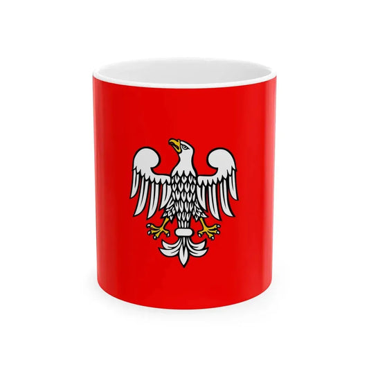 POL wojewodztwo mazowieckie flag 2002 - 2006 (Poland) White Coffee Mug 11oz - Go Mug Yourself