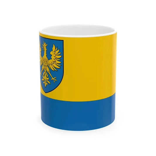 POL wojewodztwo opolskie flag formal (Poland) White Coffee Mug 11oz - Go Mug Yourself