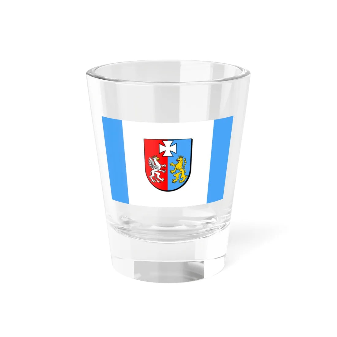 POL wojewodztwo podkarpackie flag (Poland) Shot Glass 1.5oz 1.5oz - Go Mug Yourself