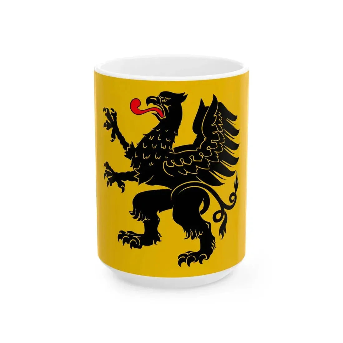 POL wojewodztwo pomorskie flag 2008-2010 (Poland) White Coffee Mug 15oz - Go Mug Yourself