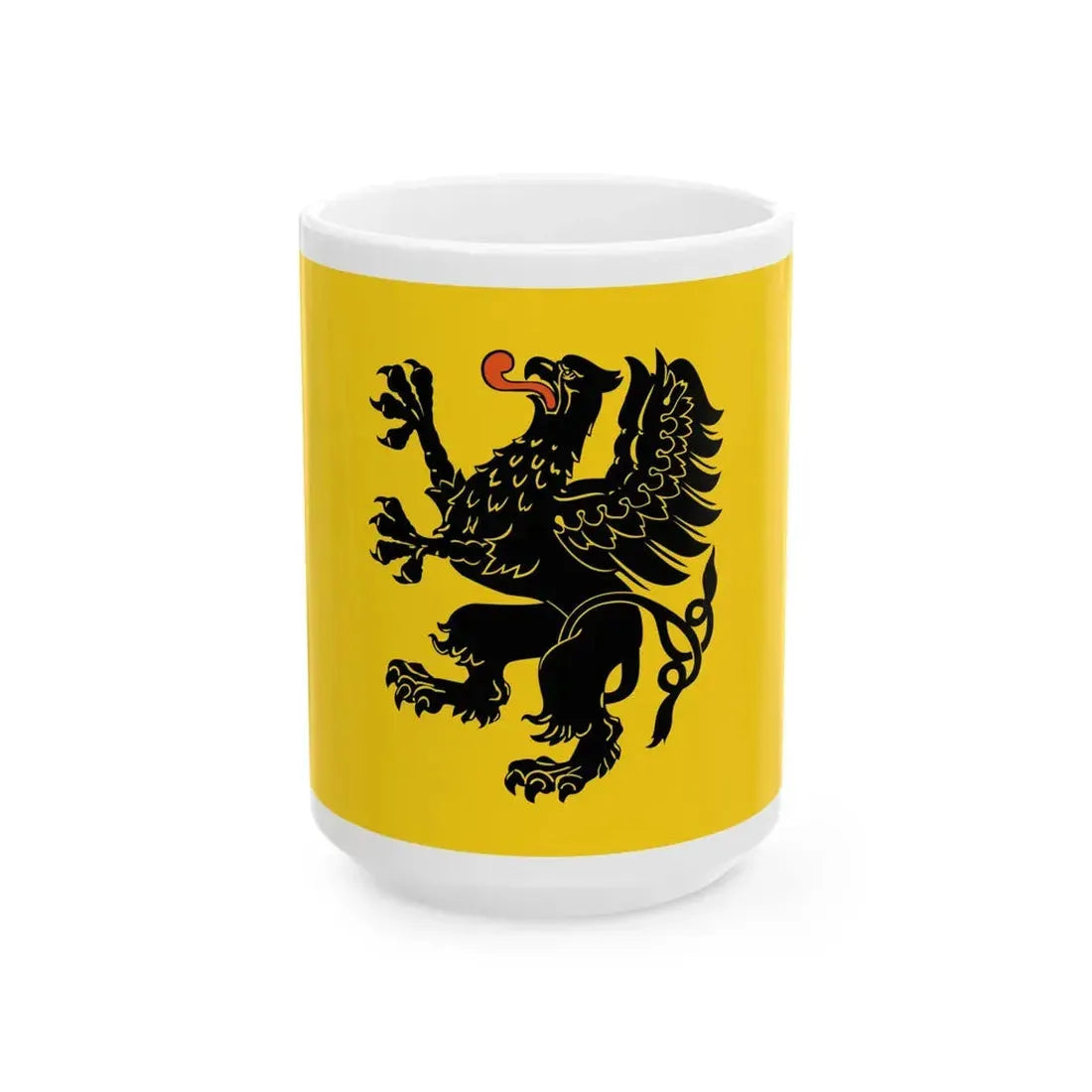 POL wojewodztwo pomorskie flag (Poland) White Coffee Mug 15oz - Go Mug Yourself