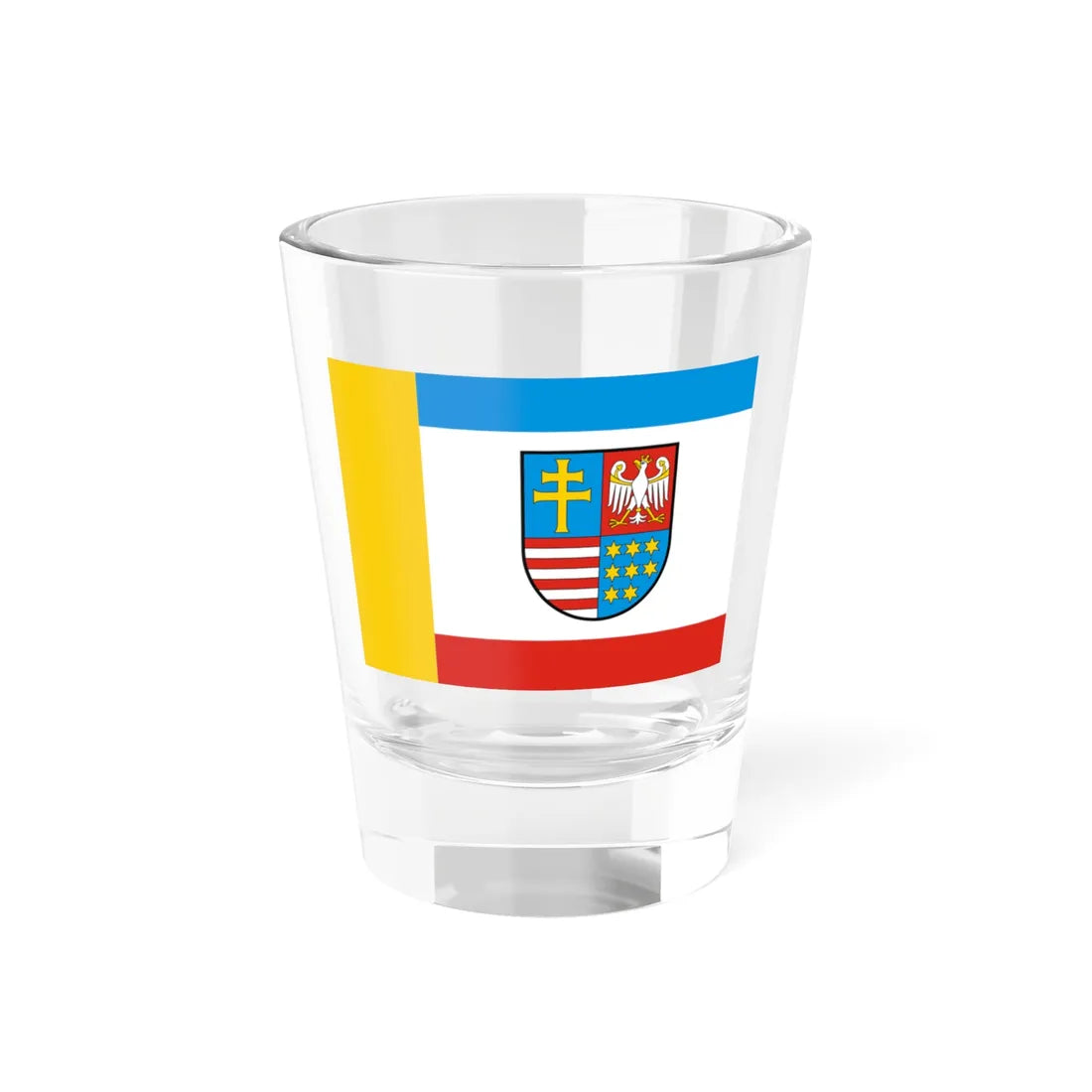 POL wojewodztwo swietokrzyskie flag (Poland) Shot Glass 1.5oz 1.5oz - Go Mug Yourself