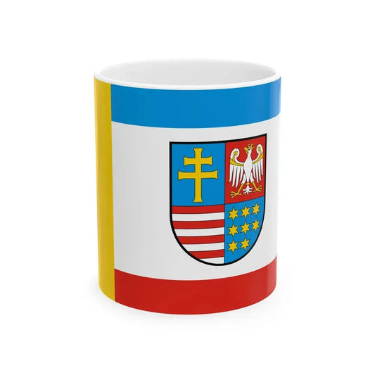 POL wojewodztwo swietokrzyskie flag (Poland) White Coffee Mug 11oz - Go Mug Yourself