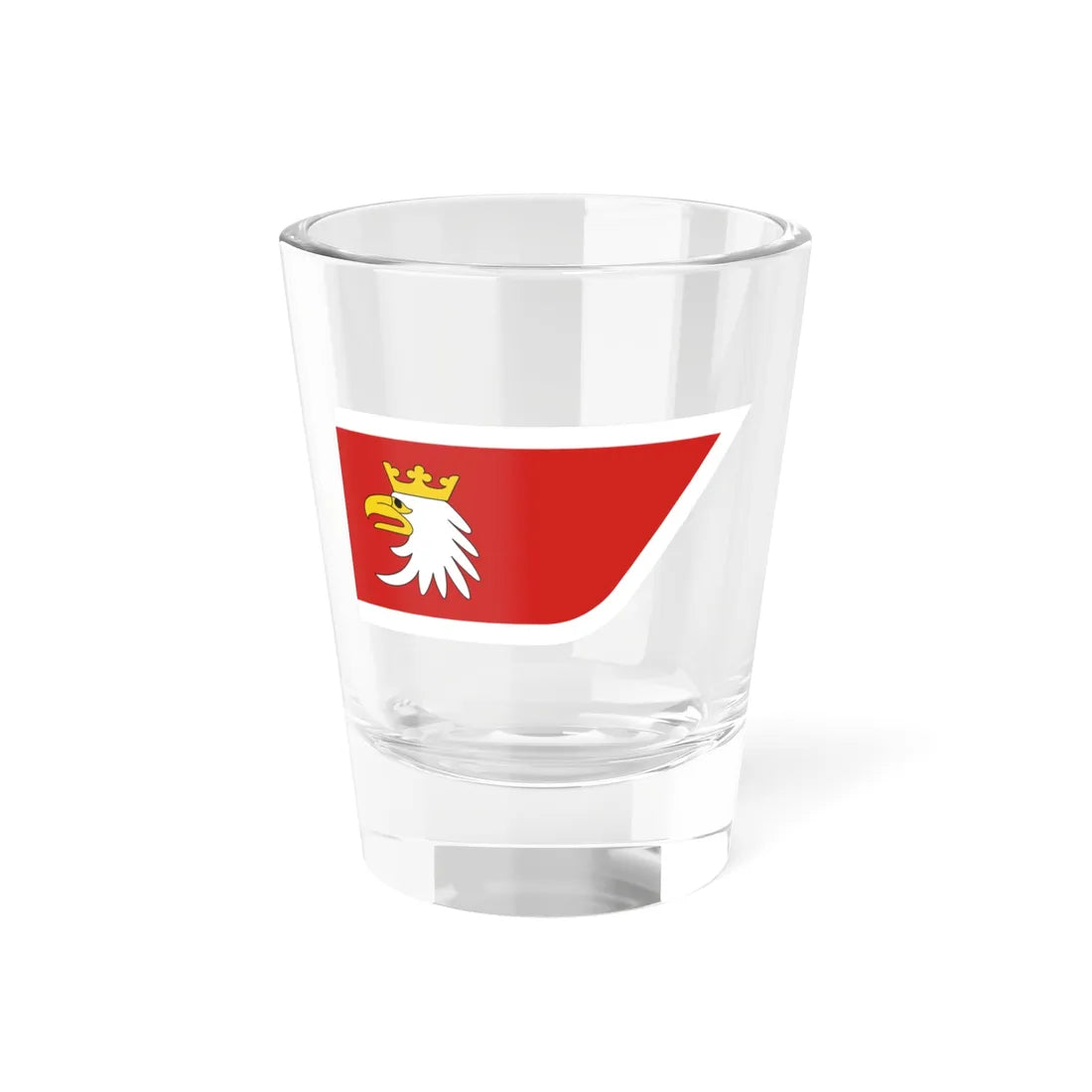 POL wojewodztwo warminsko-mazurskie flag (Poland) Shot Glass 1.5oz 1.5oz - Go Mug Yourself