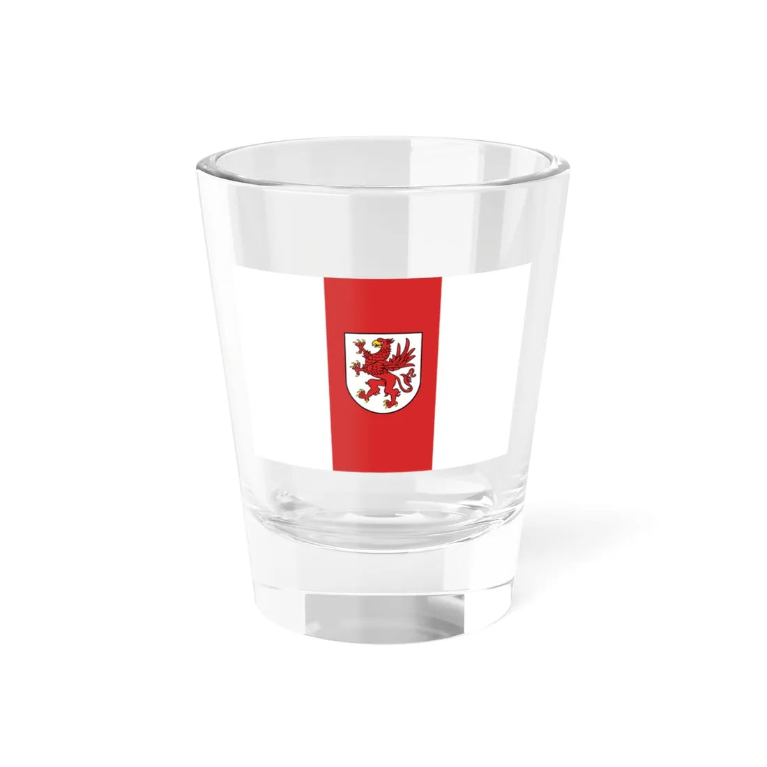 POL wojewodztwo zachodniopomorskie flag (Poland) Shot Glass 1.5oz 1.5oz - Go Mug Yourself