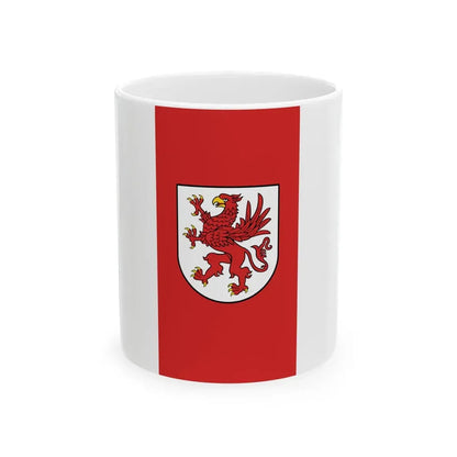 POL wojewodztwo zachodniopomorskie flag (Poland) White Coffee Mug 11oz - Go Mug Yourself