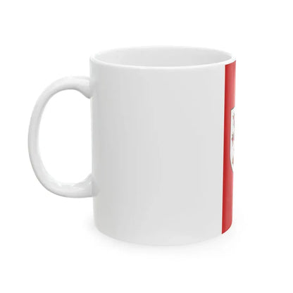 POL wojewodztwo zachodniopomorskie flag (Poland) White Coffee Mug - Go Mug Yourself