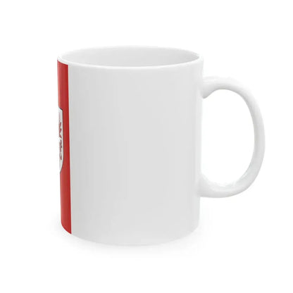 POL wojewodztwo zachodniopomorskie flag (Poland) White Coffee Mug - Go Mug Yourself