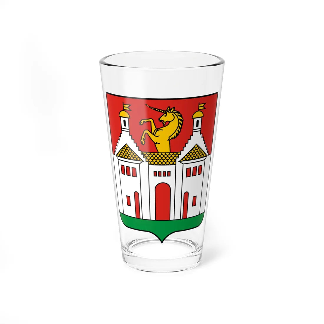 POL Zaleszczyki COA (Ukraine) (Coat of Arms) Pint Glass 16oz 16oz - Go Mug Yourself