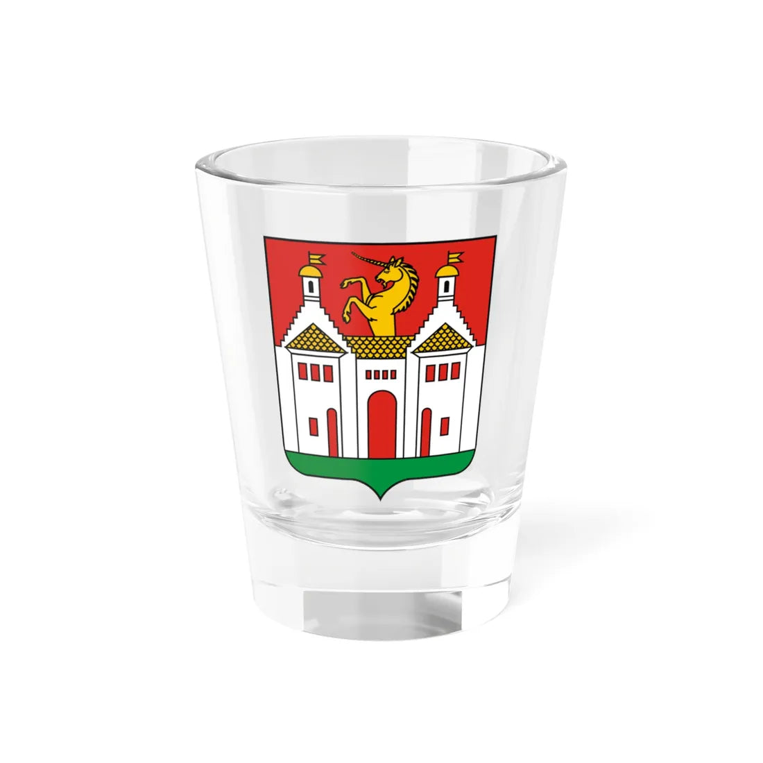POL Zaleszczyki COA (Ukraine) (Coat of Arms) Shot Glass 1.5oz 1.5oz - Go Mug Yourself