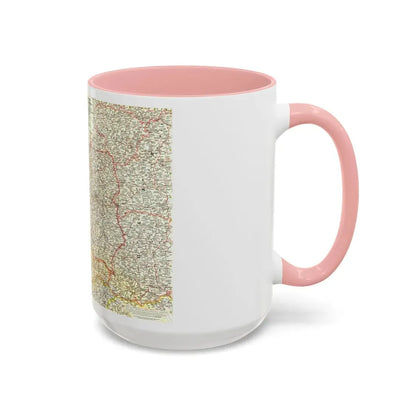 Poland and Czechoslovakia (1958) (Map) Accent Coffee Mug - Go Mug Yourself